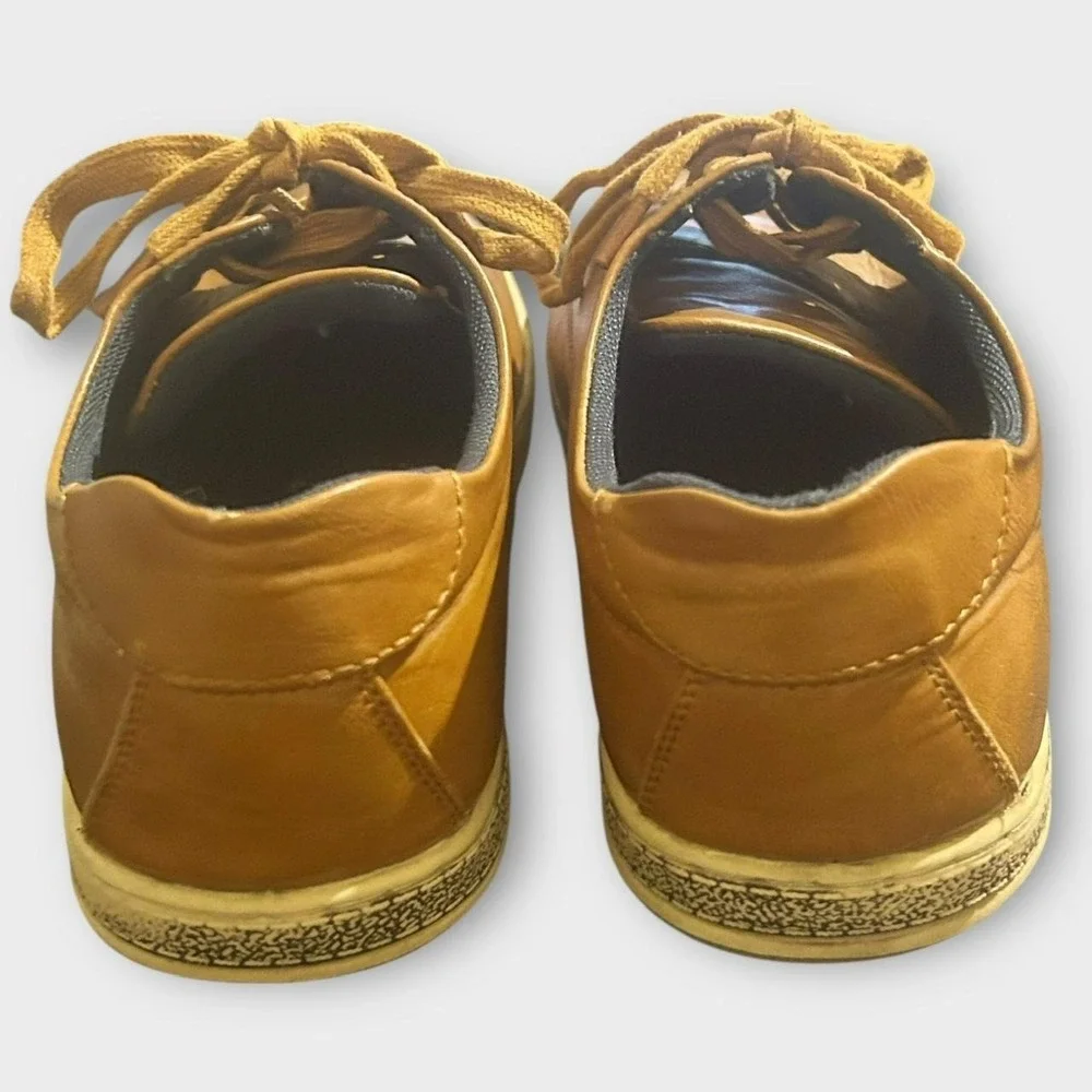 Jousen Men's Oxford Dress Shoes Brown Size 11 Casual Lace Up‎ Preowned